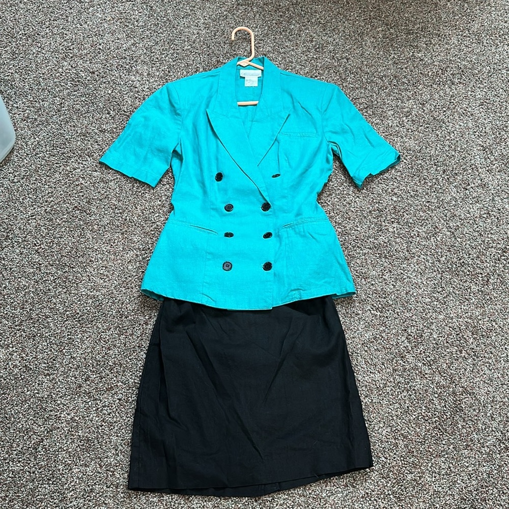 Linen Jacket and Skirt set